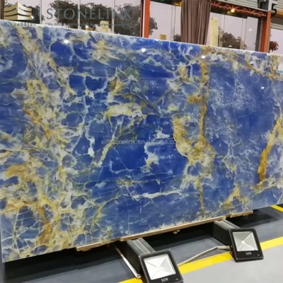 Blue onyx slab