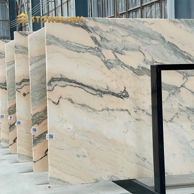 Rosa aurora marble slab