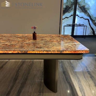 Alaska white granite table