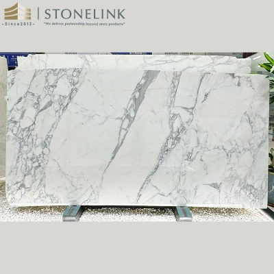 Calacatta white marble slab