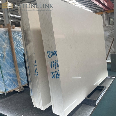 White limestone slab