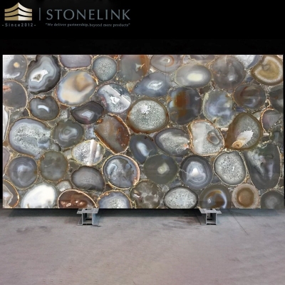 Brown agate stone countertop