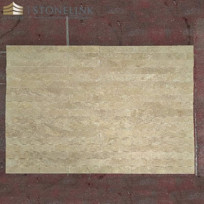 Iran beige travertine cross cut stone tiles