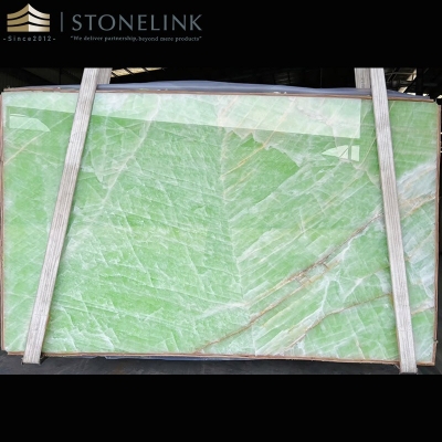 Crystal Green onyx slab