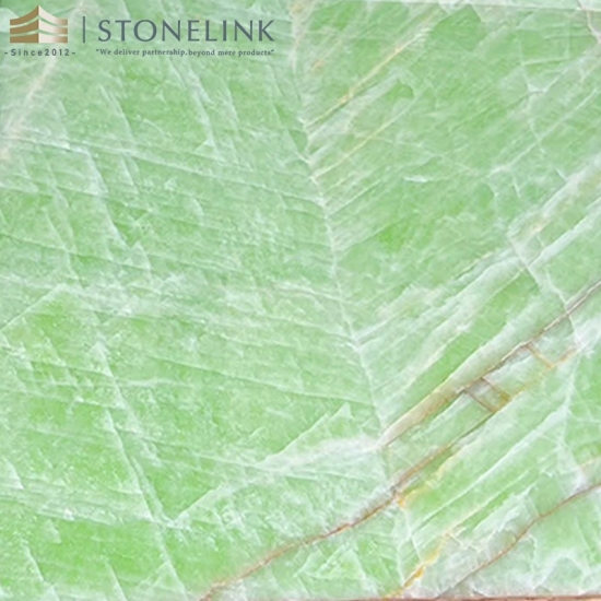 Crystal Green onyx slab