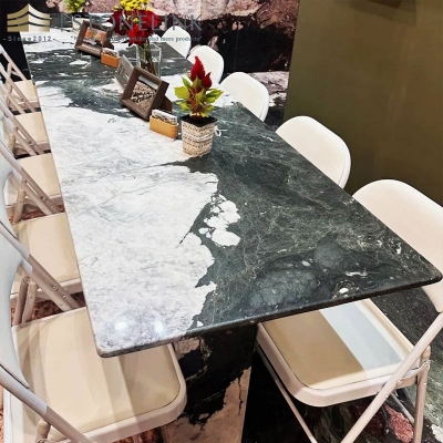 Panda Green marble slab